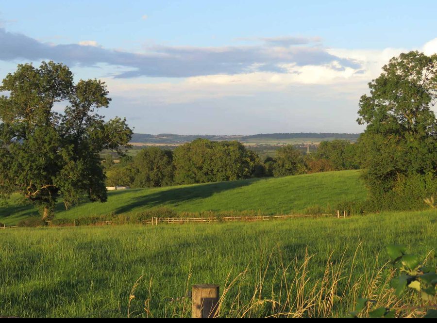 Vista verso il Vale of Belvoir