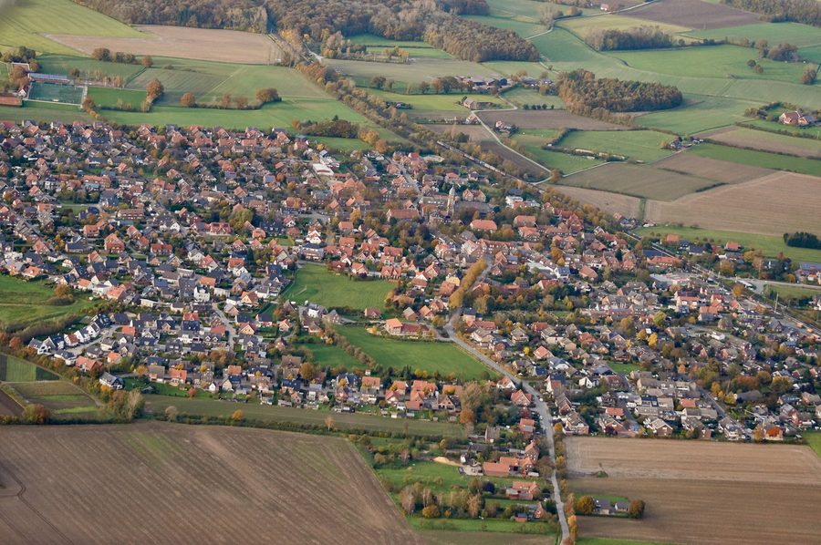 Vista di Rinkerode, una frazione di Drensteinfurt nel circondario di Warendorf