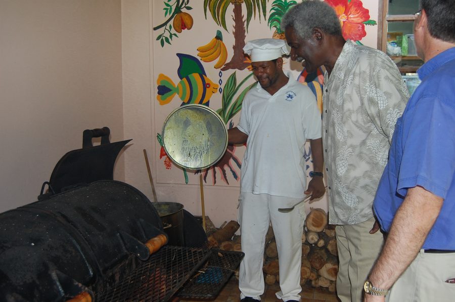 Preparazione di Oil Down a Grenada