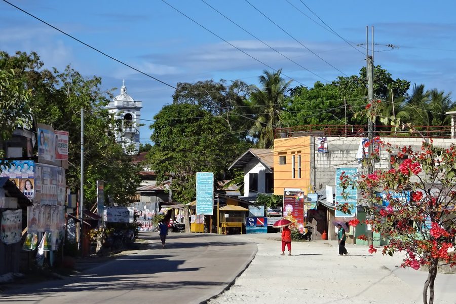 Paesaggio costiero ad Anda a Bohol, Filippine
