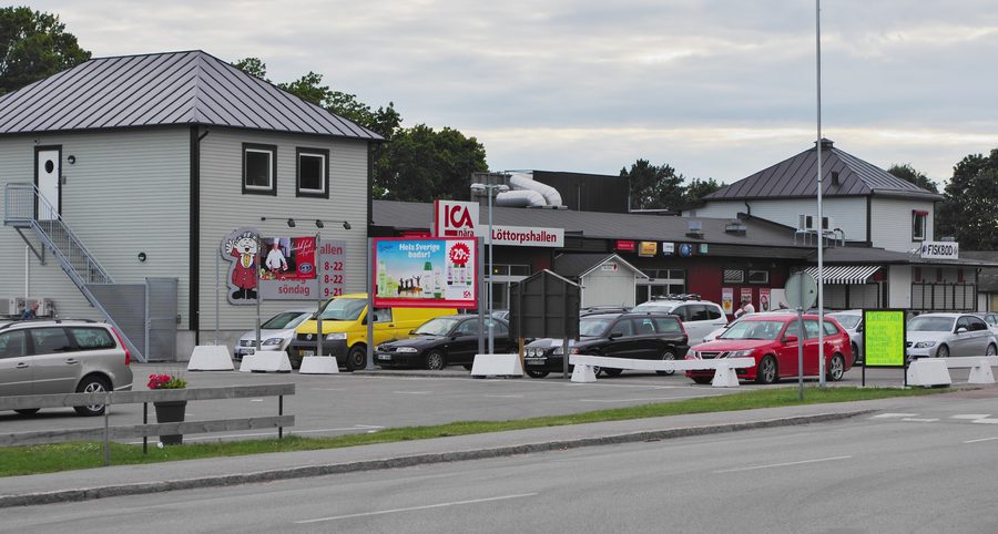 Vista del villaggio di Löttorp nel comune di Borgholm sull'Öland, Svezia