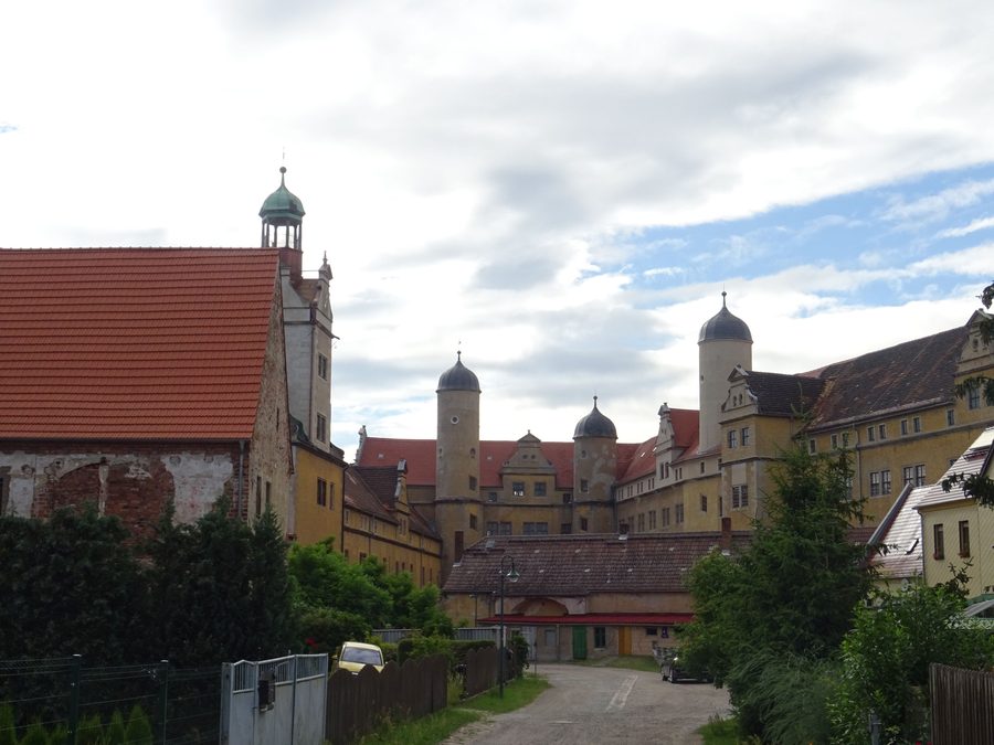 Castello di Lichtenburg a Prettin, lato del cortile