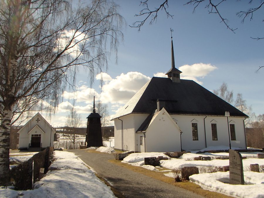 Edificio della chiesa di Torpshammars kyrka a Torpshammar, comune di Ånge