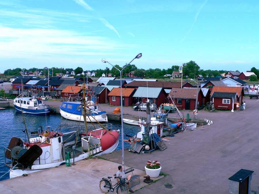 Porto di Byxelkrok, comune di Borgholm, Öland, Svezia