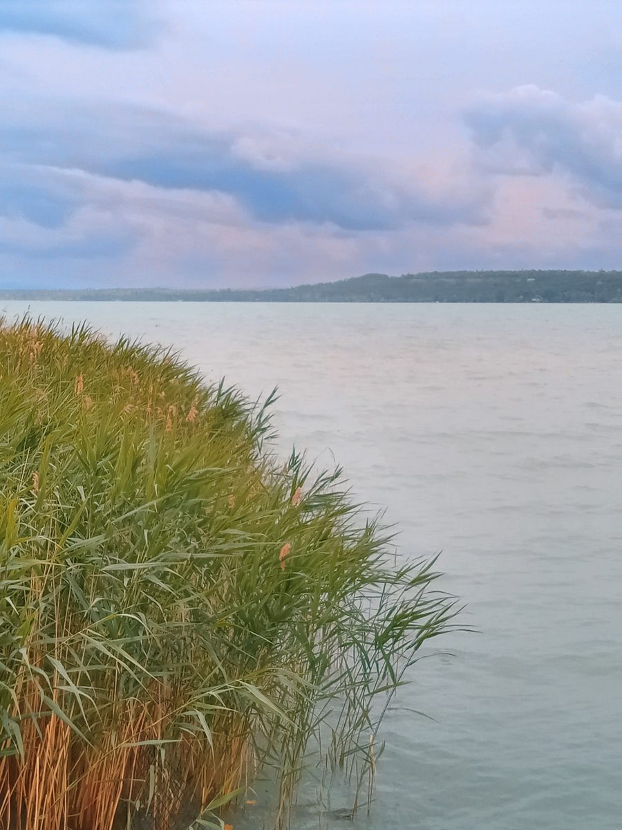 Lago Balaton vicino a Balatonvilágos, Ungheria
