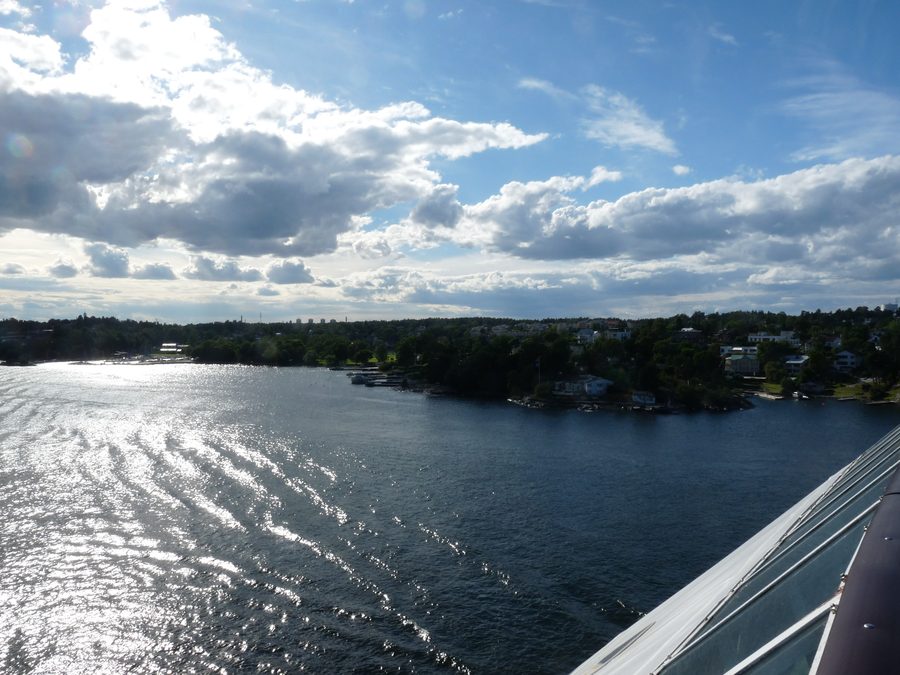 Vista della costa meridionale dell’isola di Lidingö nell’arcipelago di Stoccolma