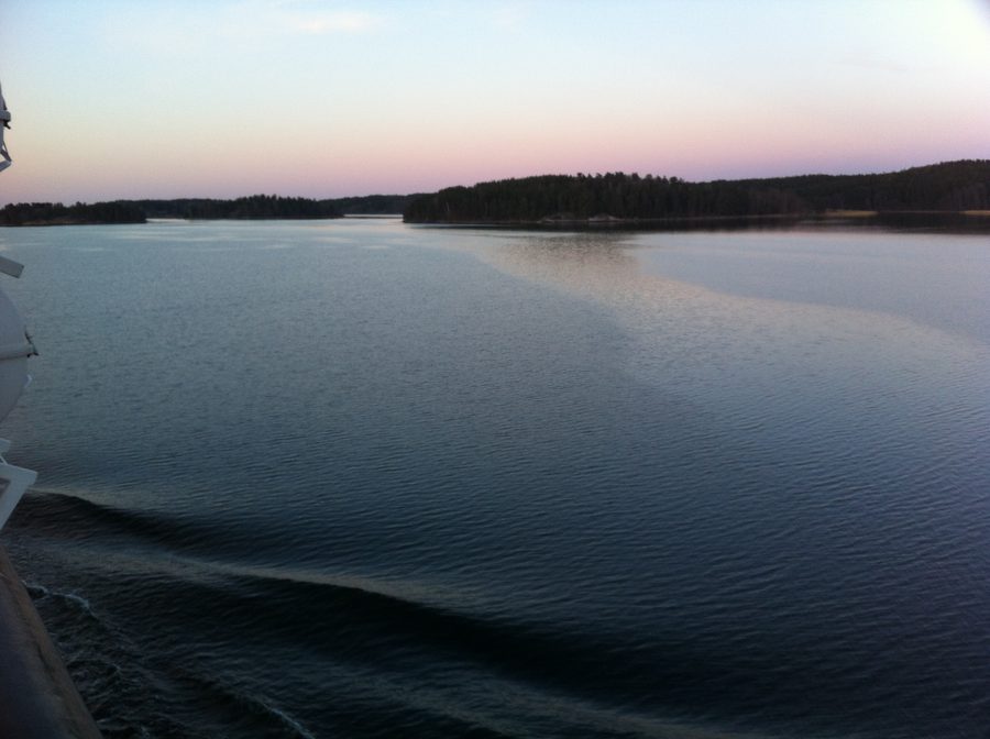 Paesaggio a Ljusterö in Svezia