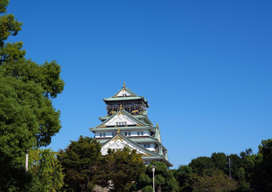 Castello di Osaka nella Prefettura di Ōsaka