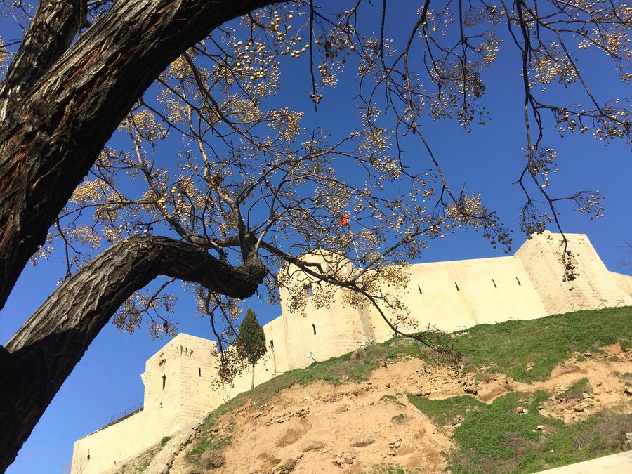 Fortezza di Gaziantep su una collina sopra la città
