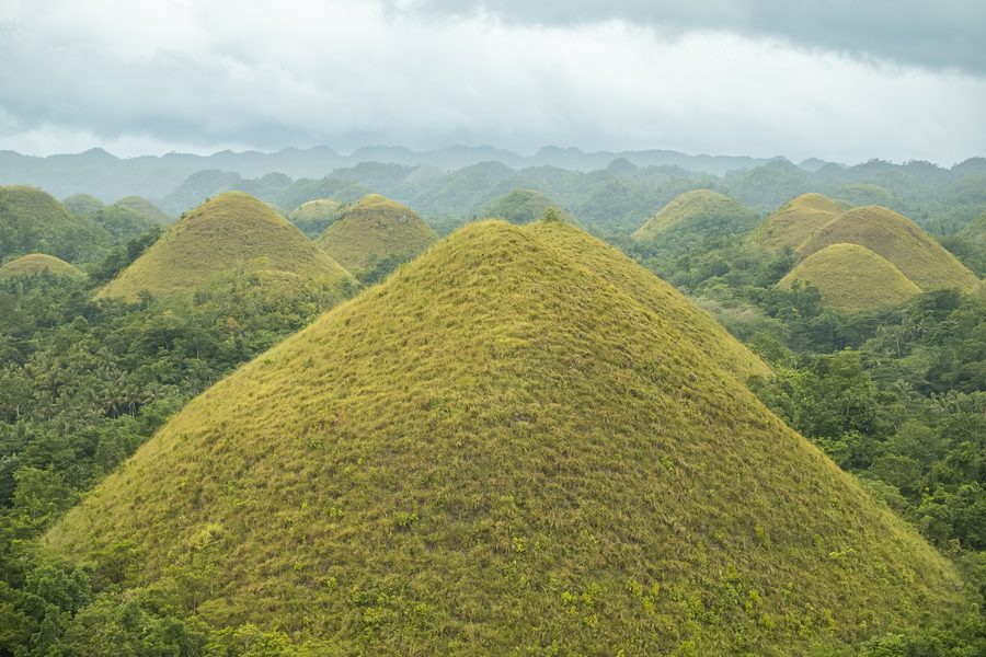 Chocolate Hills a Bohol, Filippine