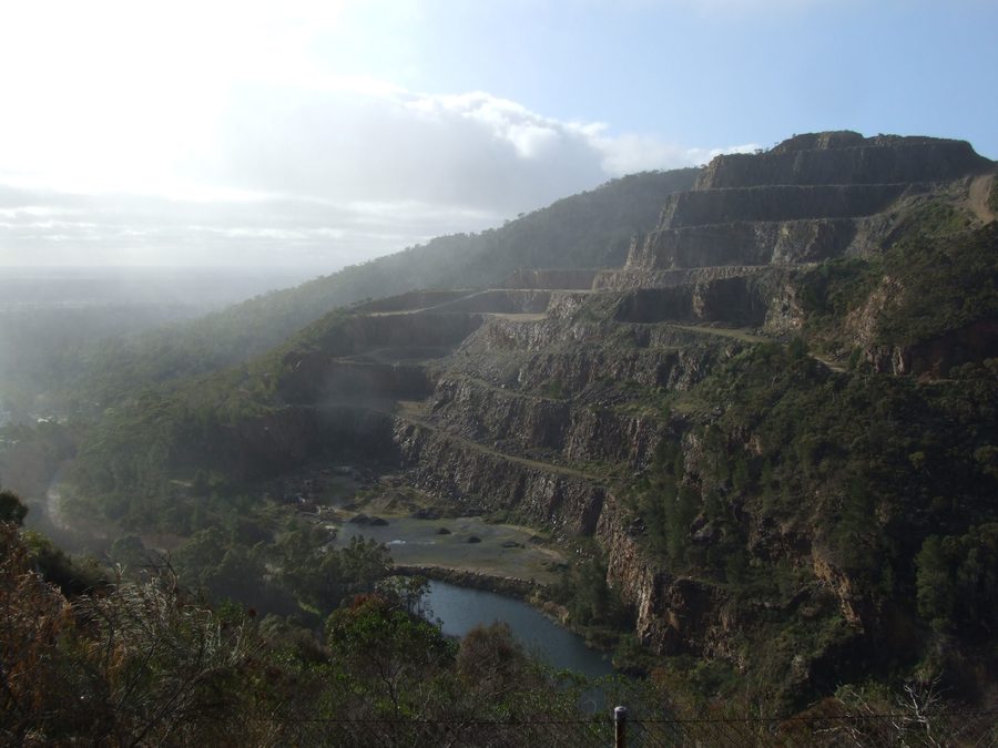 Cava collinare nelle Adelaide Hills