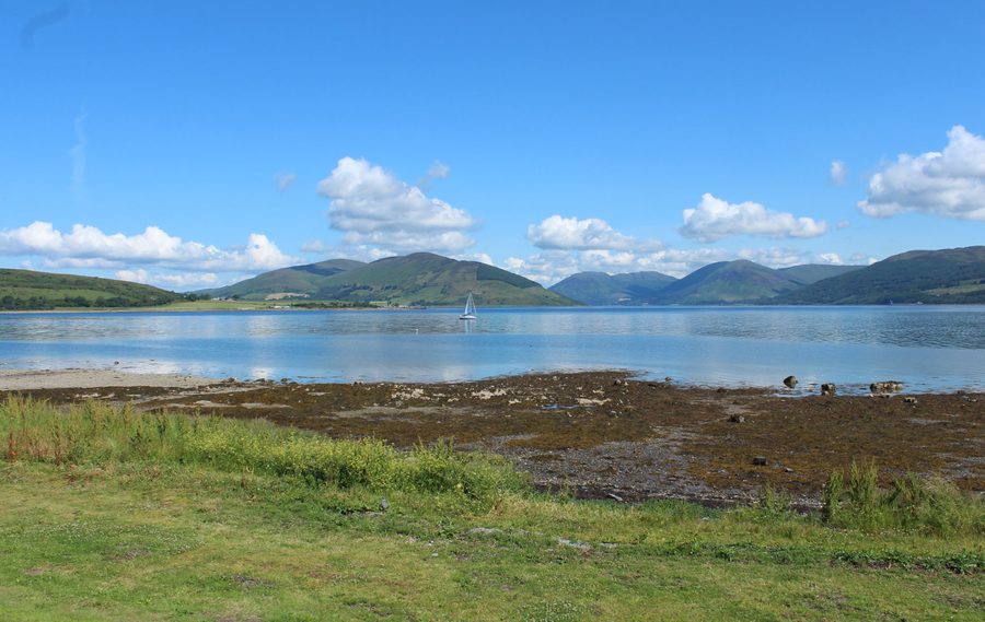 Vista sulla Kames Bay sull'Isola di Bute