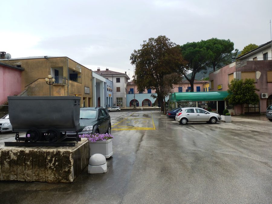 Centro di Raša con edifici storici