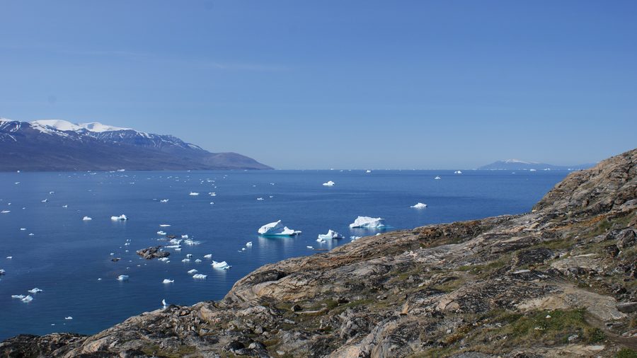 Baia di Qasigissat a Uummannaq con i paesaggi del fiordo di Uummannaq
