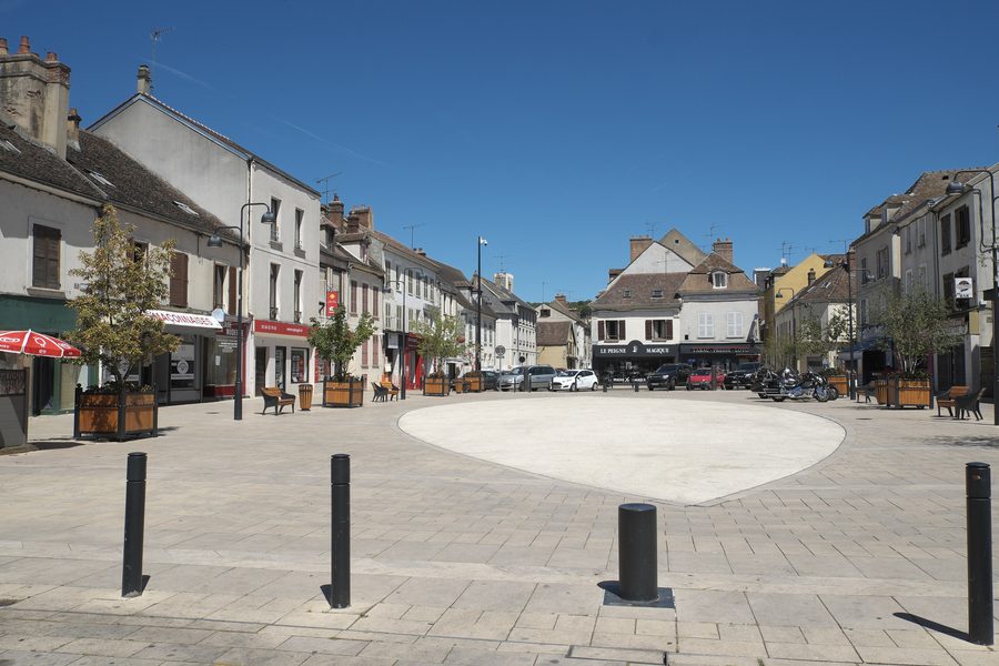 Place du Marché au Blé a Montereau-Fault-Yonne