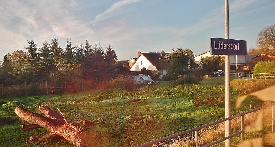 Vista del paesaggio di Lüdersdorf nel Meclemburgo-Pomerania Anteriore