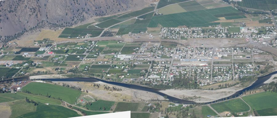 Vista su Keremeos e sulla Similkameen Valley da K-Mountain