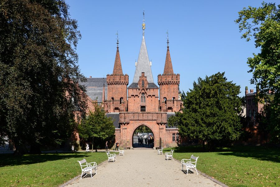 Portale principale del castello di Hradec nad Moravicí
