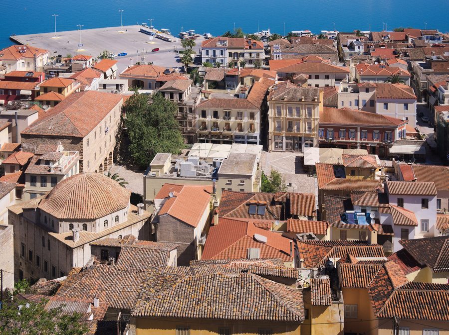 Vista di Piazza Syntagma a Nafplio