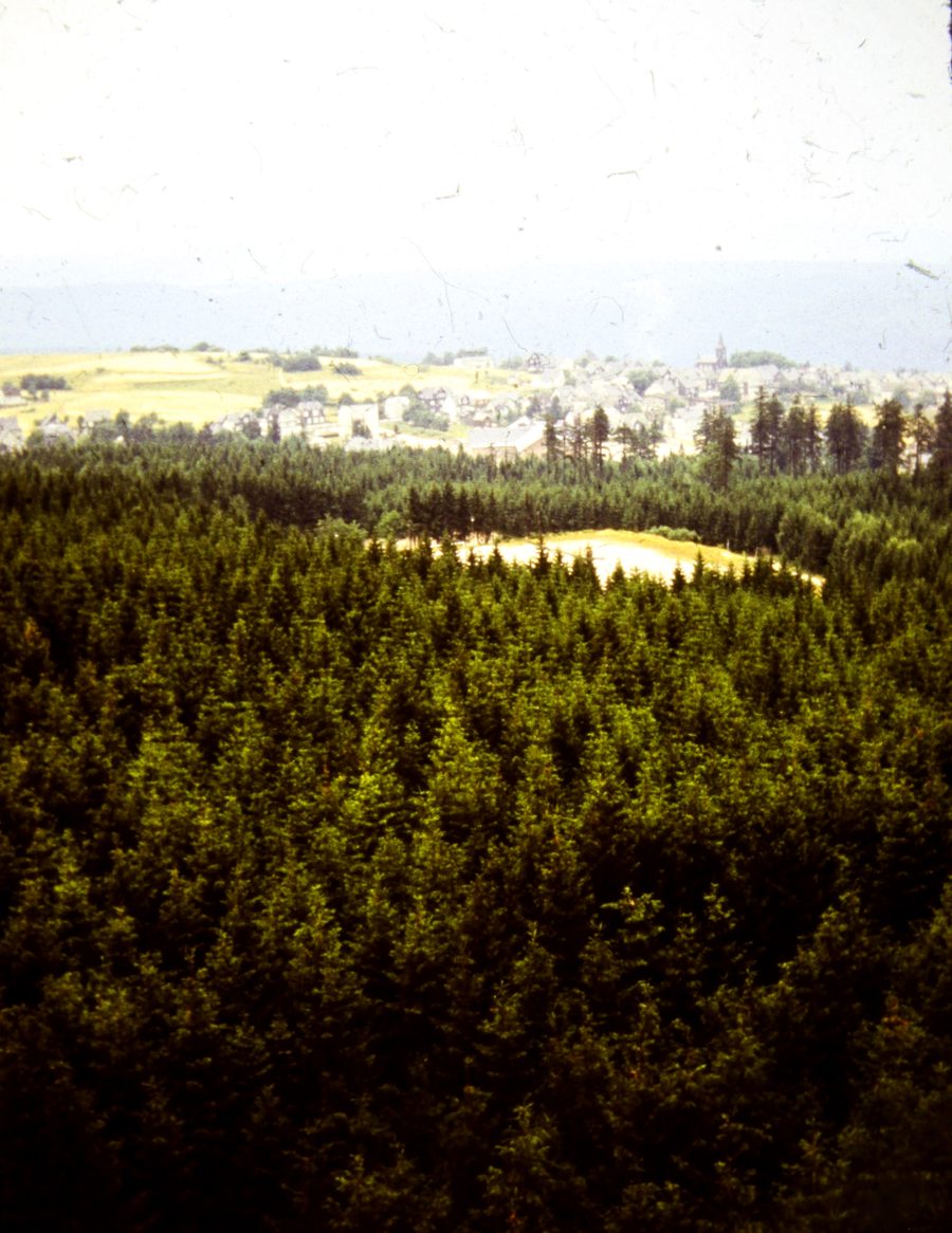 Masserberg visto dalla Rennsteigwarte