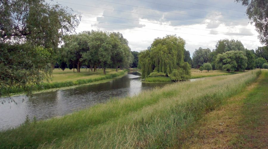 La Vechte presso Schüttorf nella Grafschaft Bentheim