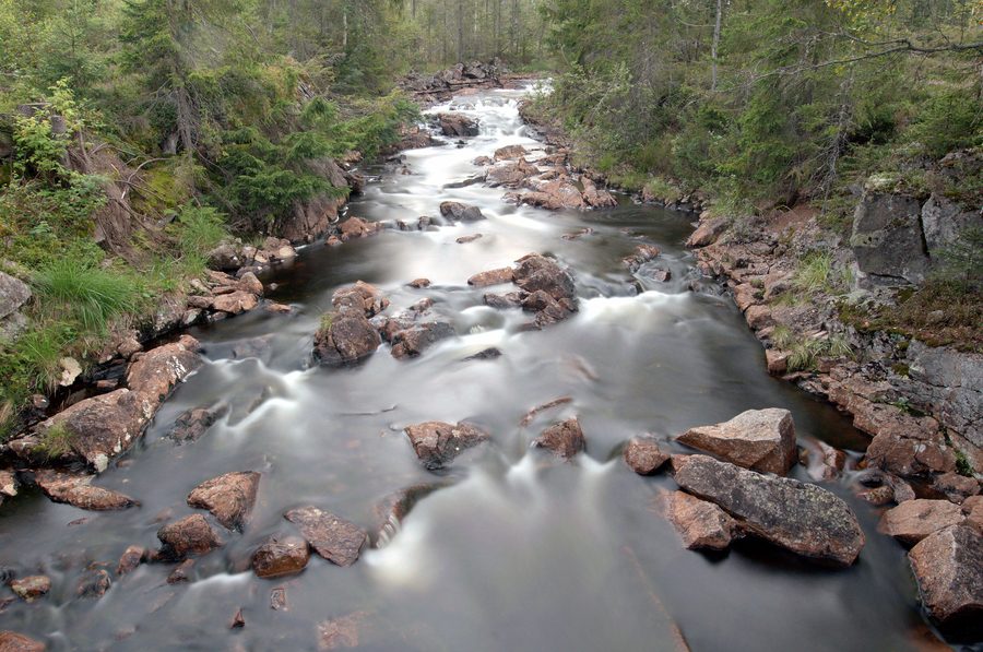 Il fiume Rotua nei Romeriksåsene
