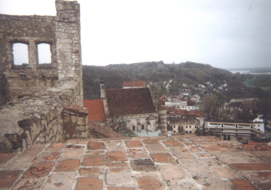 Rovine del castello a Kazimierz Dolny, Polonia