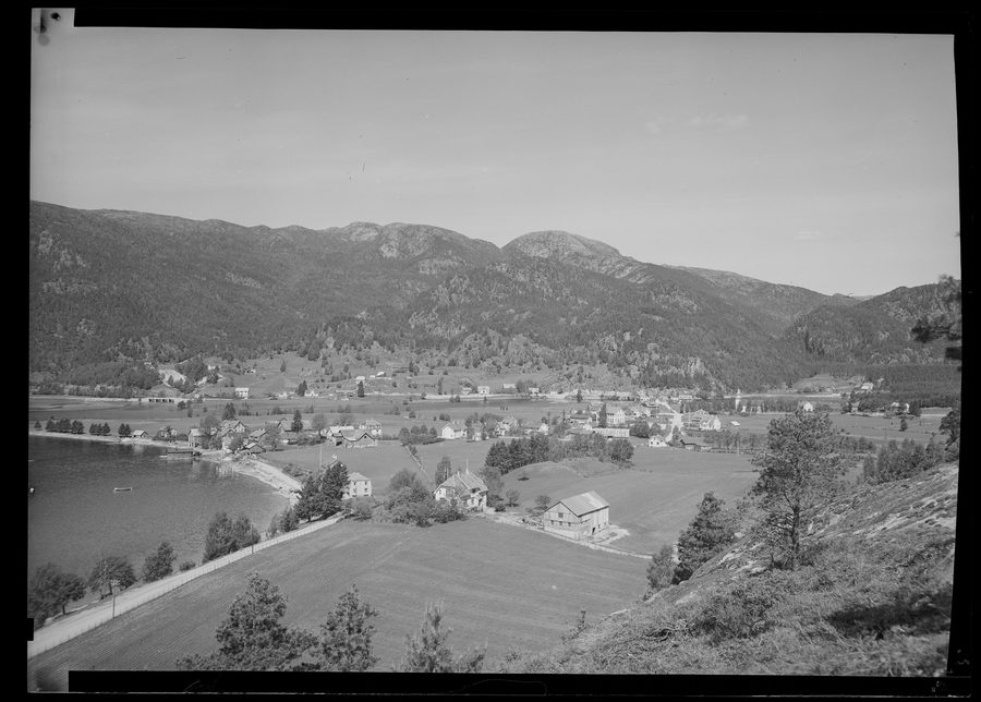 Vista di Tonstad nel comune di Sirdal in Norvegia