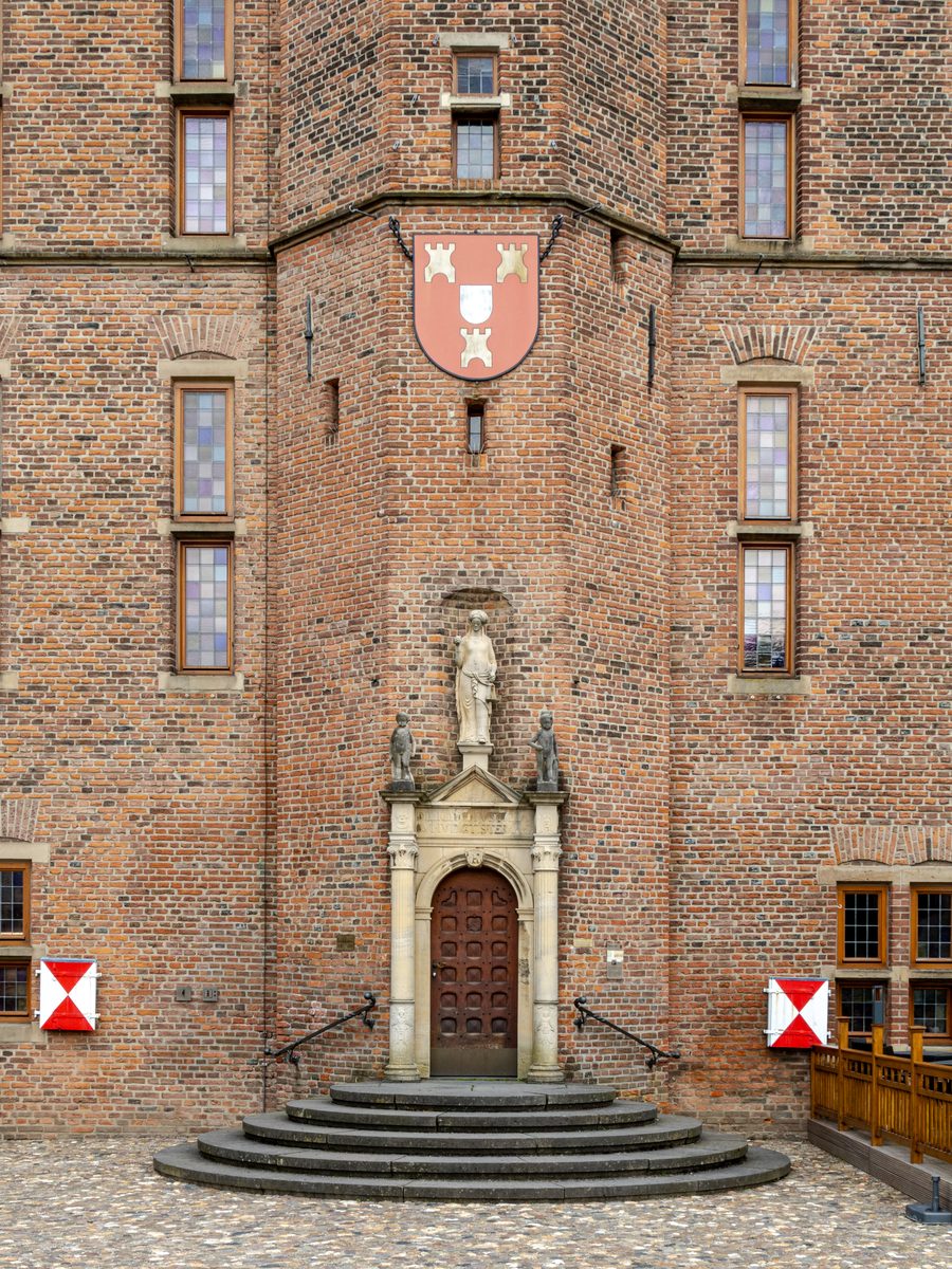 Ingresso al municipio storico di Kalkar, Renania Settentrionale-Vestfalia, Germania