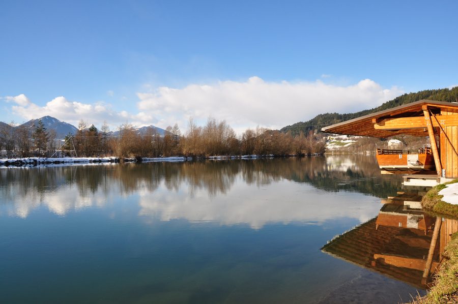 Traghetto sulla Drava presso Lansach nel distretto carinziano di Villach-Land
