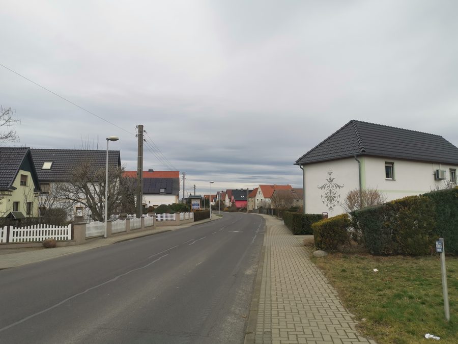 Veduta di Frauwalde nel comune di Großkmehlen