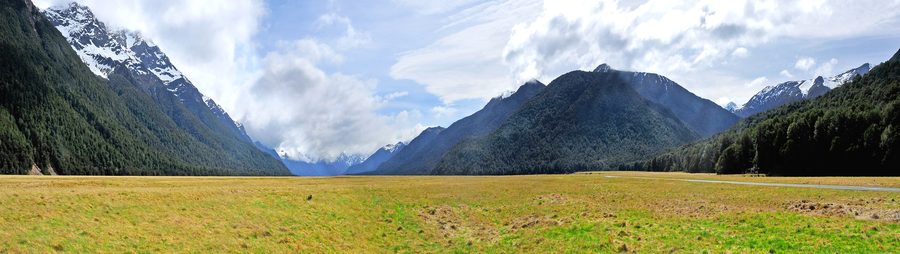 Panorama dell’Eglinton Valley nel Fiordland National Park