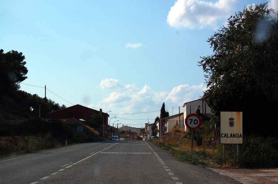Vista di Calanda nella provincia di Teruel, Aragona