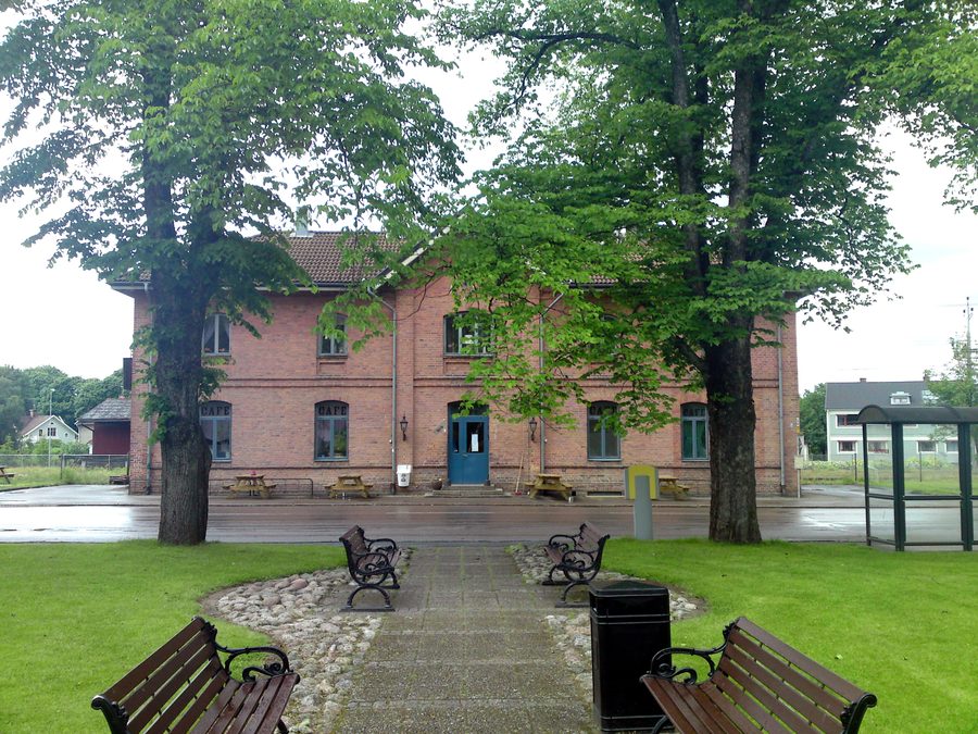 La stazione di Stockaryd undici chilometri a sud di Sävsjö, Småland