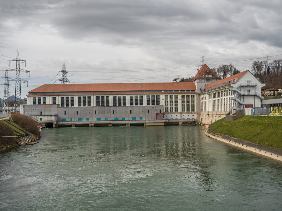 Centrale elettrica di Gösgen sul canale dell’Aare presso Niedergösgen