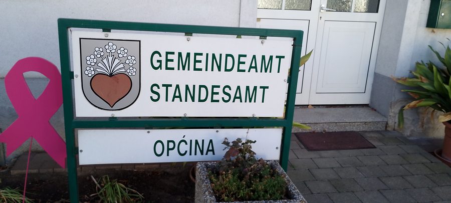 Veduta del centro di Wulkaprodersdorf nel Burgenland