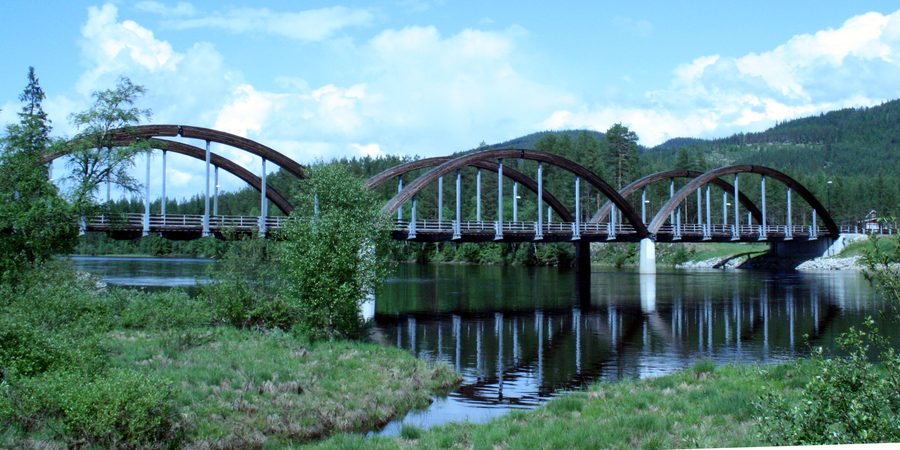 Ponte di Nybergsund sul Trysilelva