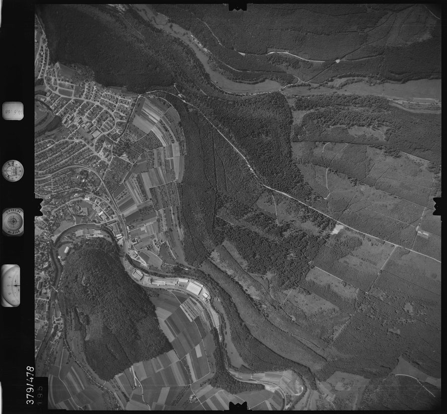Veduta aerea di Gündringen nell'area di Nagold