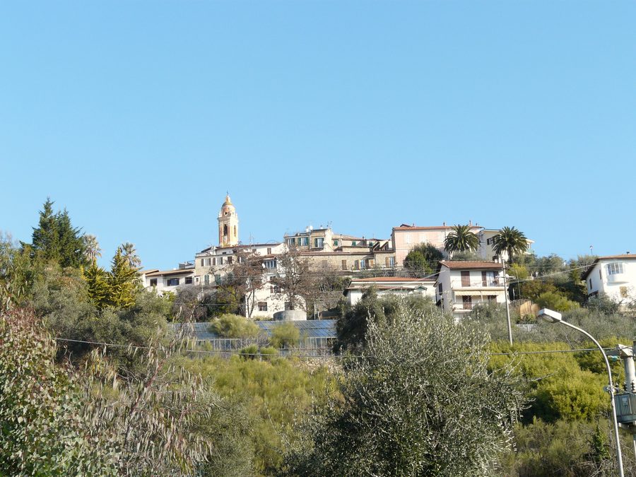Vista panoramica di Seborga in Liguria, Italia