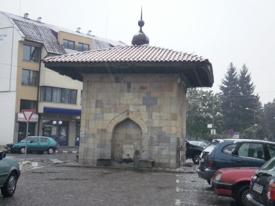 Vista di Samokov in Bulgaria.