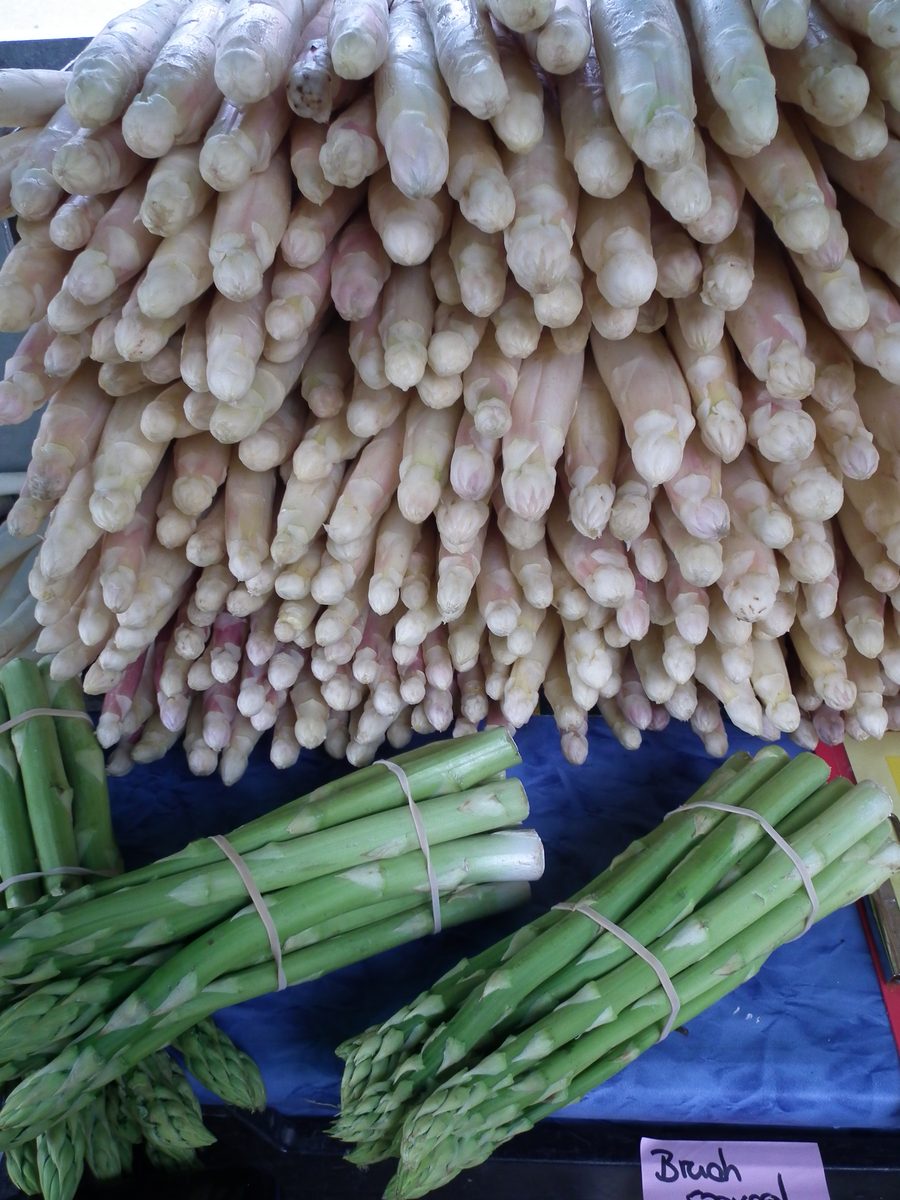 Asparagi bianchi e verdi di Schwetzingen