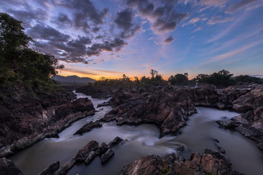 Cascate Li Phi a Don Khon in Laos