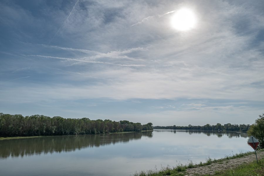 Il Po presso Guarda Veneta nella provincia di Rovigo
