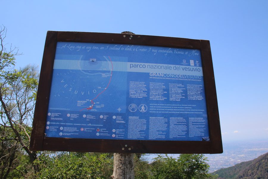 Paesaggio nel Parco nazionale del Vesuvio in Campania