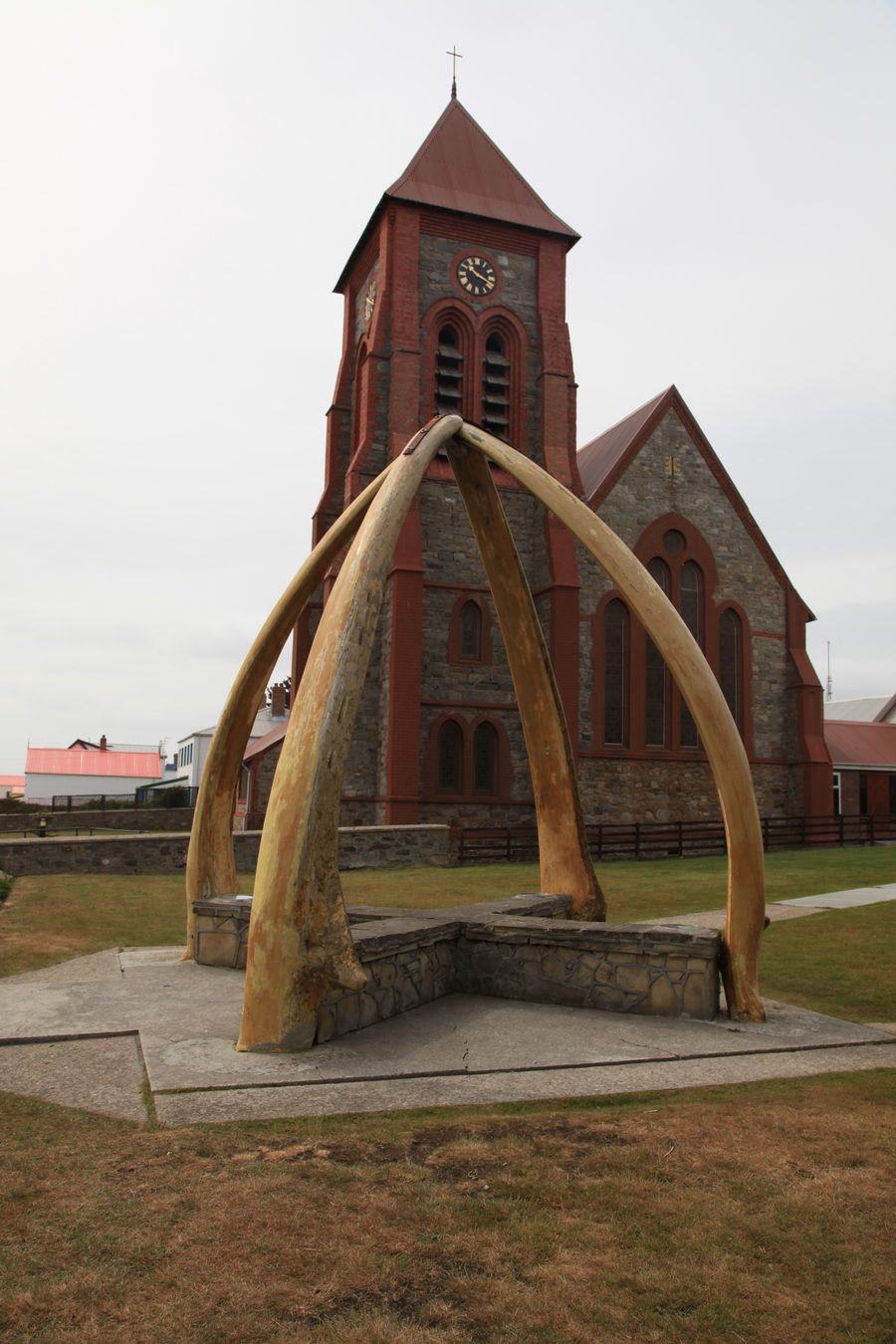 Un motivo emblematico di Stanley nelle Isole Falkland