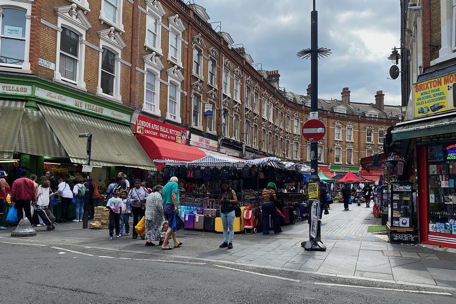 Brixton Market in Electric Avenue a Brixton