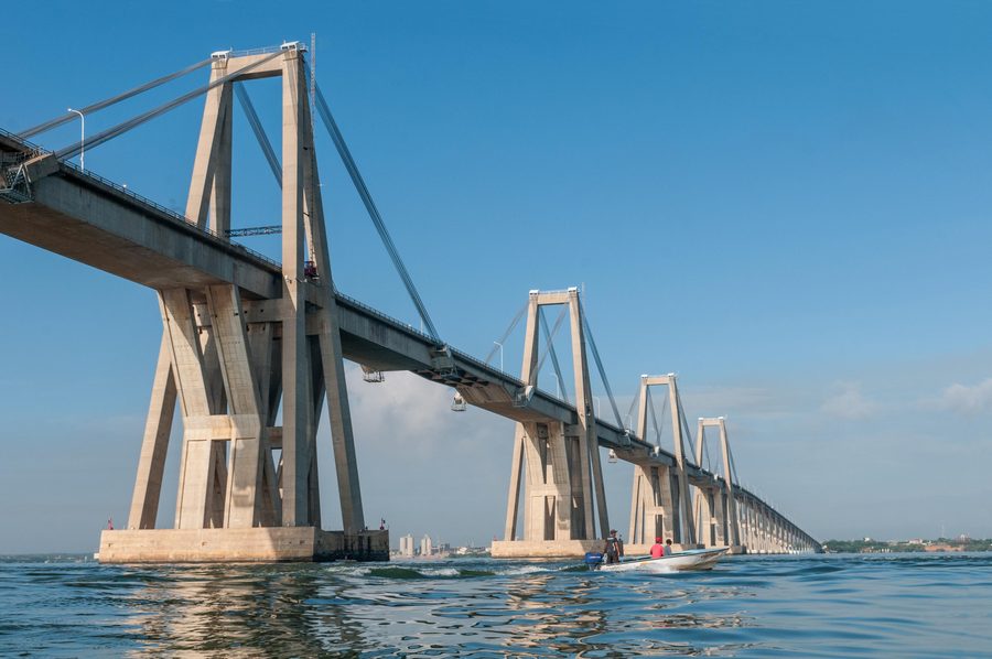 Ponte General Rafael Urdaneta sul lago di Maracaibo presso Cabimas