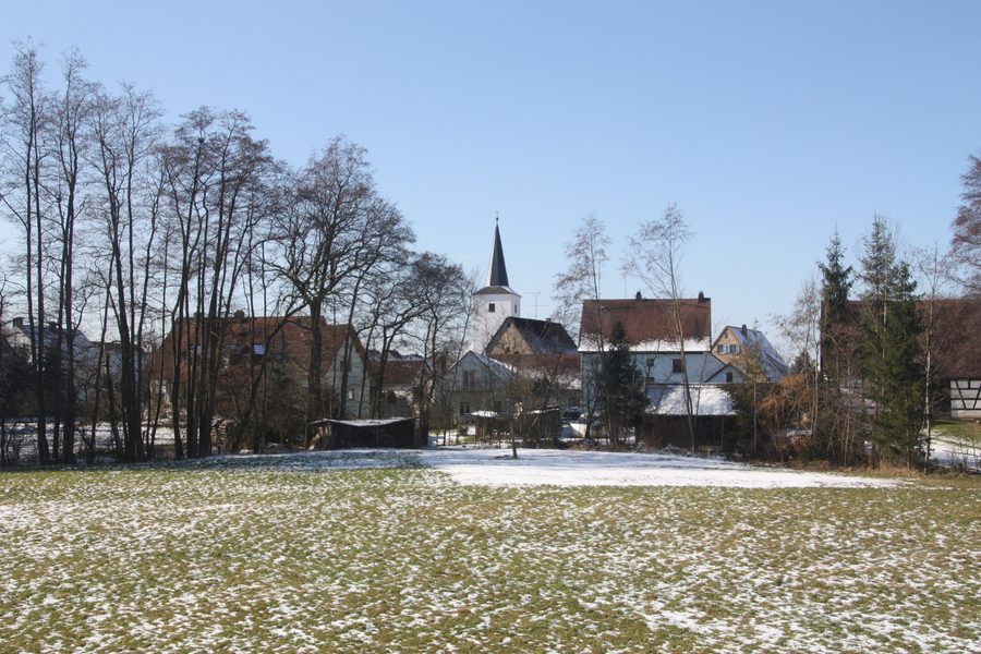 Vista di Kleinsendelbach in Baviera