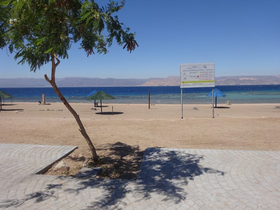 South Beach sulla costa di Aqaba in Giordania