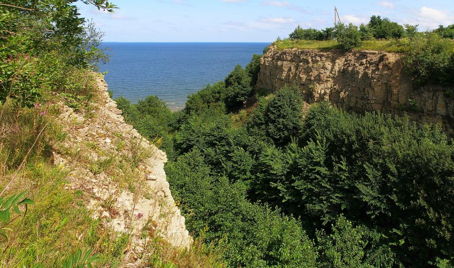 Baltic Klint vicino a Saka in Estonia